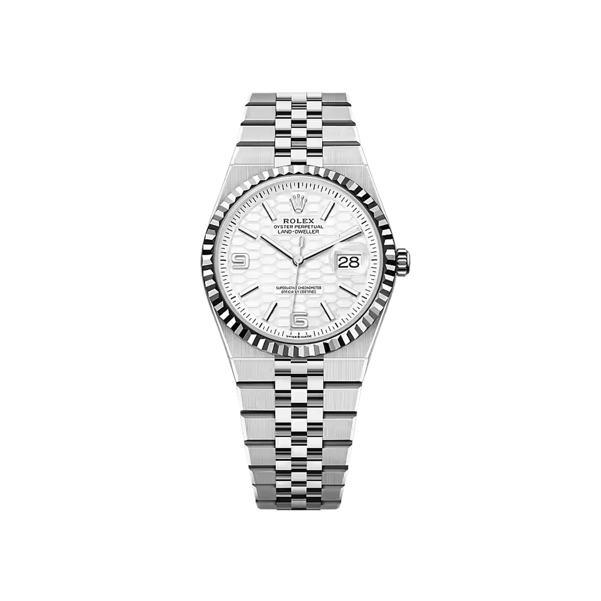 Land-Dweller 36 White Dial Men’s Luxury Wrist Watch