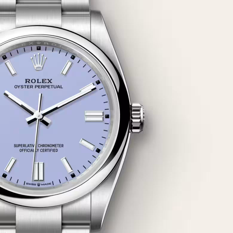 Oyster Perpetual 36 Perpetual Lavender Dial Stainless Steel Watch
