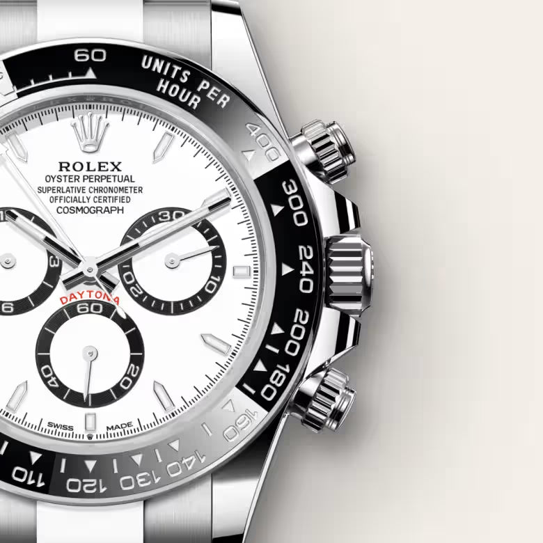 White Panda Steel Chronograph Watch