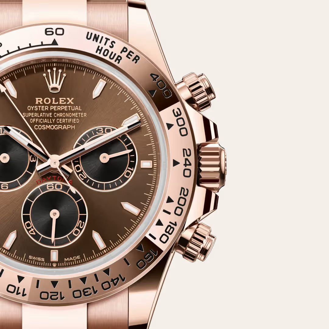Rose Gold Chocolate Chronograph Watch