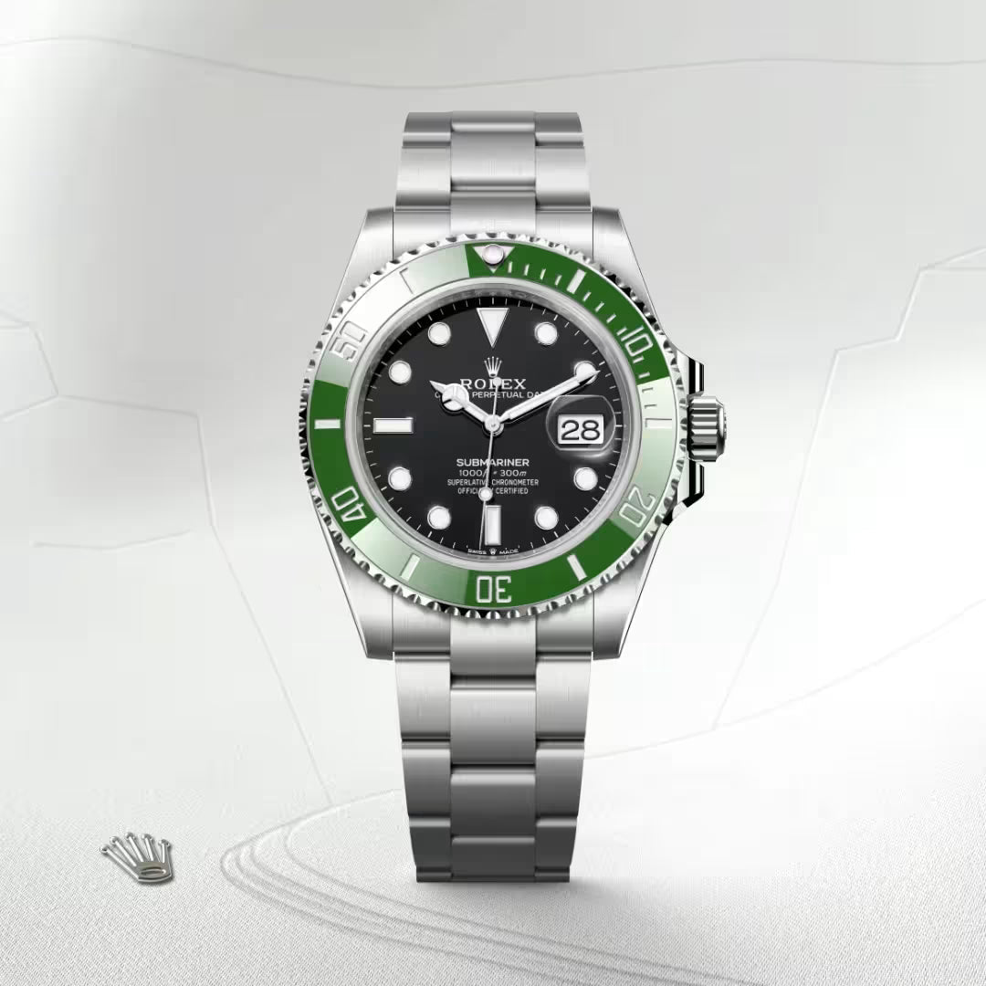 Emerald Bezel Stainless Steel Diver Watch