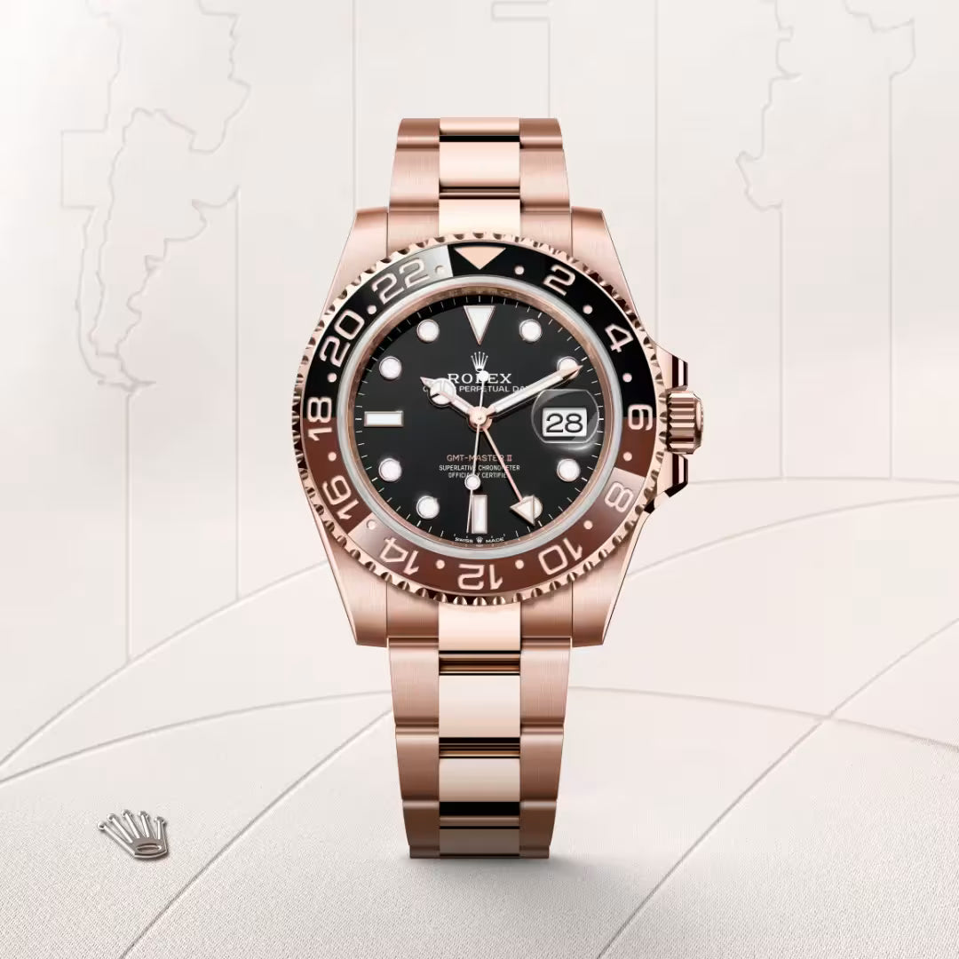 Rose Gold Prestige GMT Master Watch