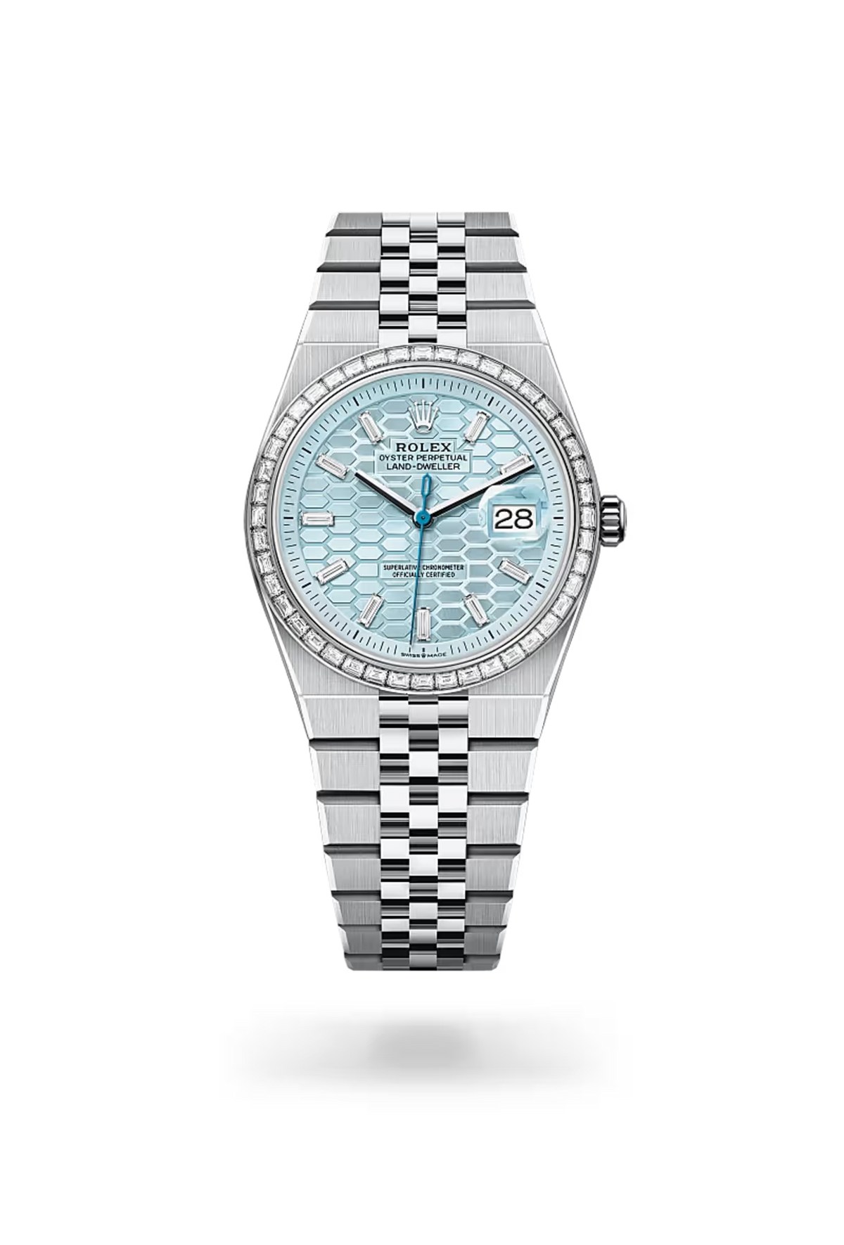 Land-Dweller 36 Arctic Glow Diamond Bezel Watch