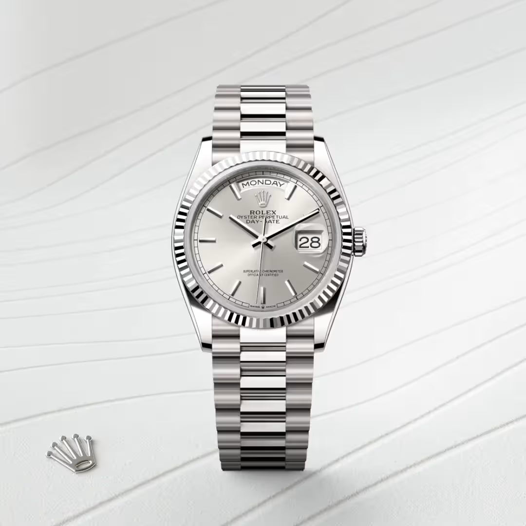 Day-Date 36 Silver Frost Executive Watch