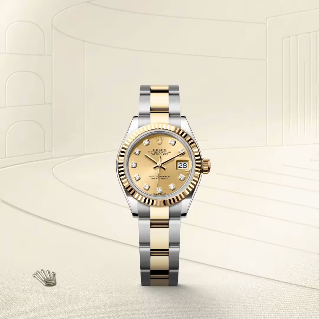 Lady-Datejust Classic Two Tone Gold Dial Women’s Watch