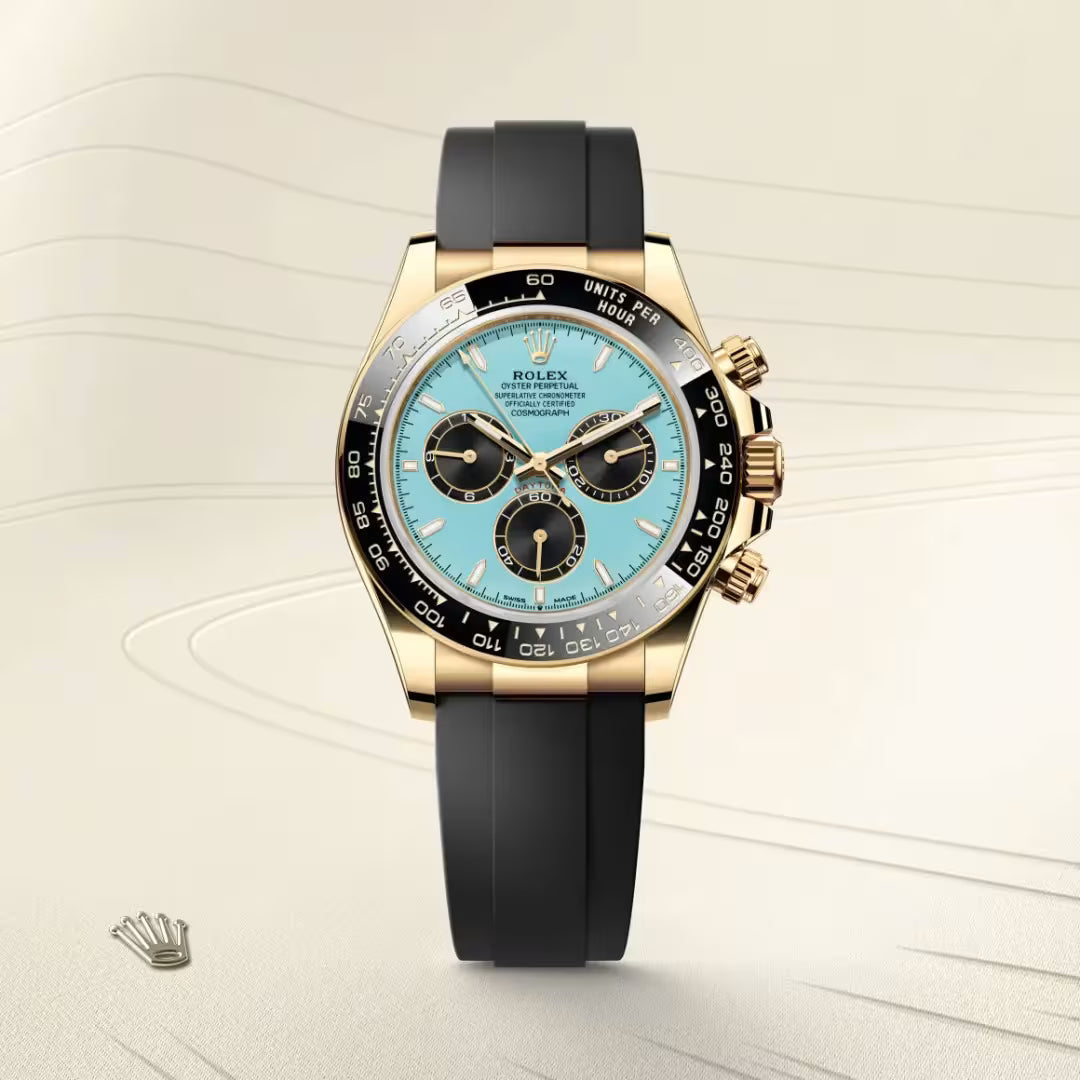 Ice Blue Gold Racing Chronograph Watch