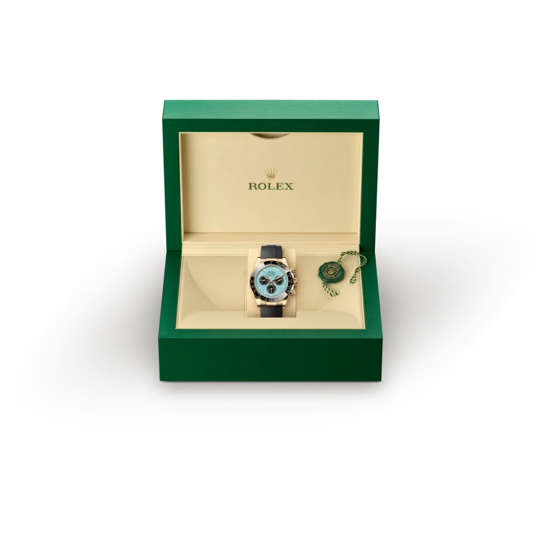 Ice Blue Gold Racing Chronograph Watch