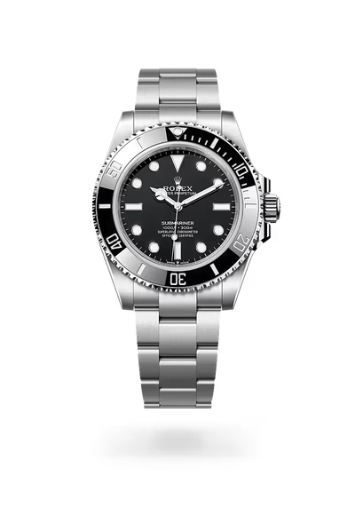 Submariner No Date 41mm Black Dial Oystersteel Luxury Dive Watch