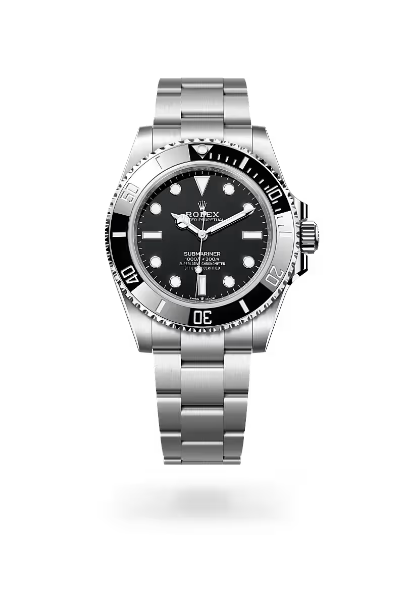 Submariner No Date 41mm Black Dial Oystersteel Luxury Dive Watch
