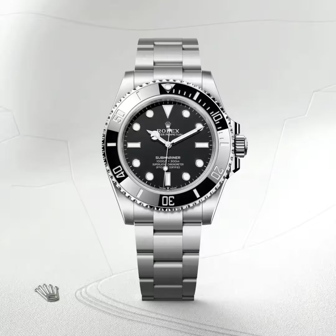 Submariner No Date 41mm Black Dial Oystersteel Luxury Dive Watch