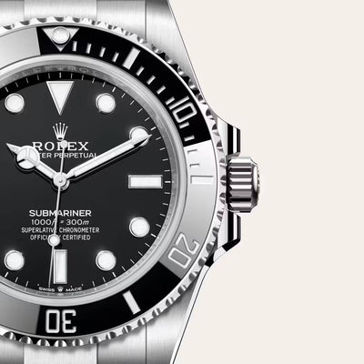 Submariner No Date 41mm Black Dial Oystersteel Luxury Dive Watch
