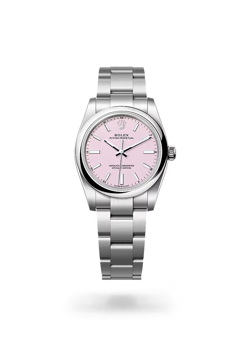 Oyster Perpetual 34 Blush Pink Elegance Watch
