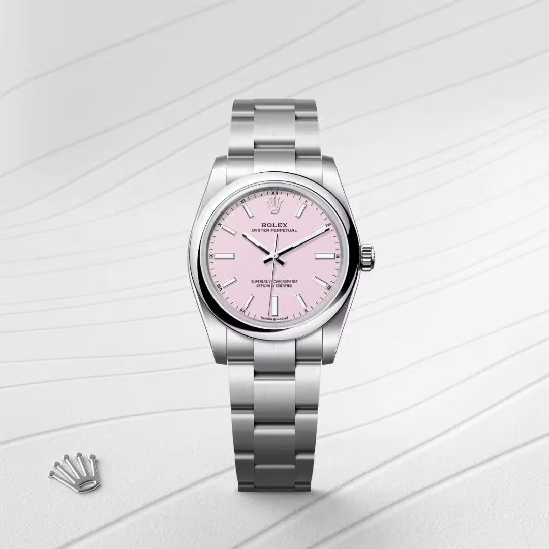 Oyster Perpetual 34 Blush Pink Elegance Watch