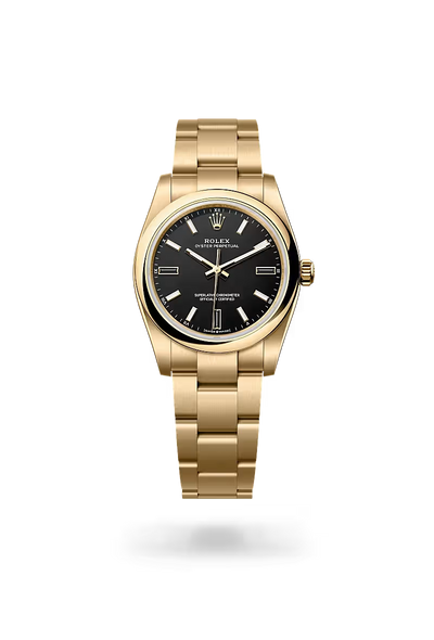 Oyster Perpetual 34 Golden Noir Prestige Watch