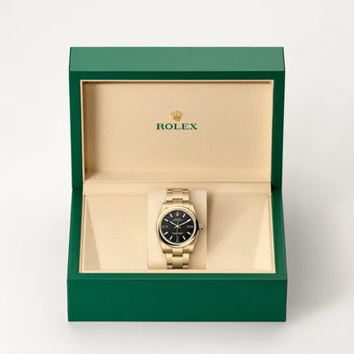 Oyster Perpetual 34 Golden Noir Prestige Watch