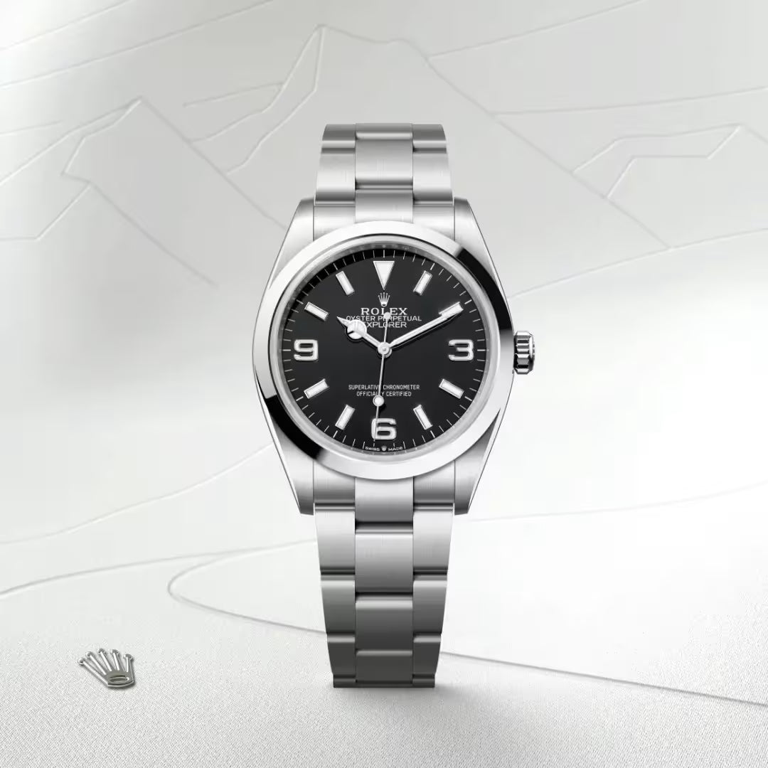 Explorer 36 Stainless Steel Black Dial