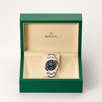 Explorer 36 Yellow Rolesor Black Dial