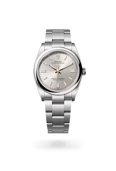 Oyster Perpetual 36 Silver Pearl Stainless Steel Watch