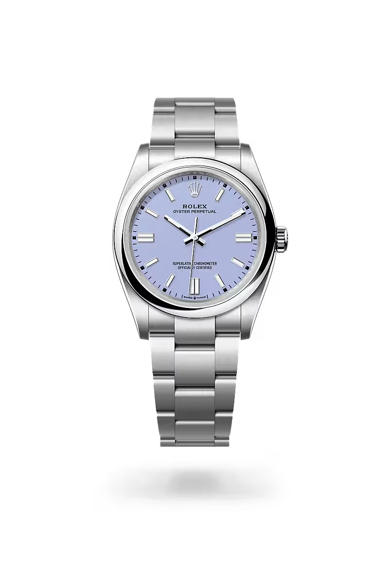 Oyster Perpetual 36 Perpetual Lavender Dial Stainless Steel Watch