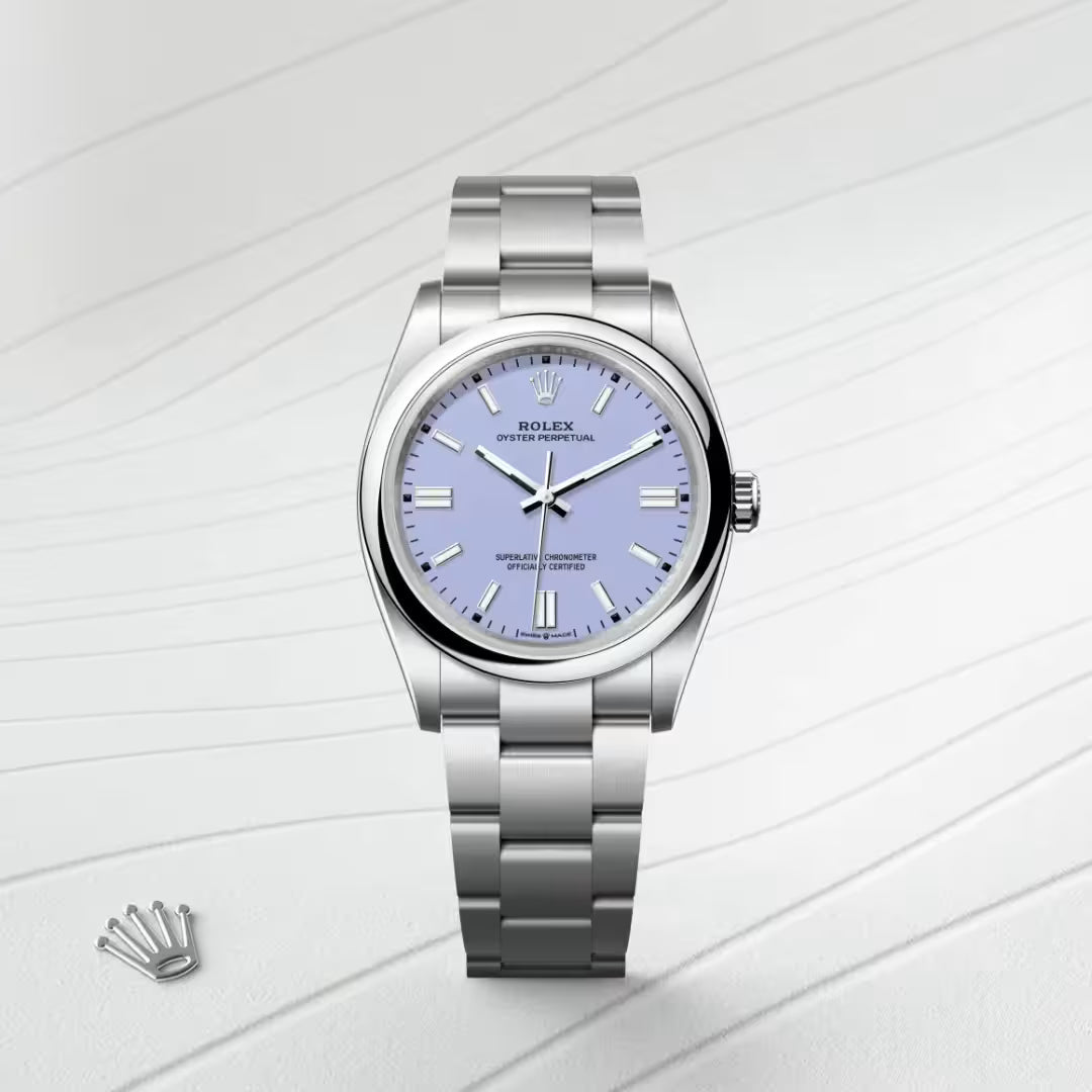 Oyster Perpetual 36 Perpetual Lavender Dial Stainless Steel Watch