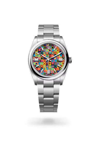 Oyster Perpetual 36 Perpetual Celebration Dial Stainless Steel Watch