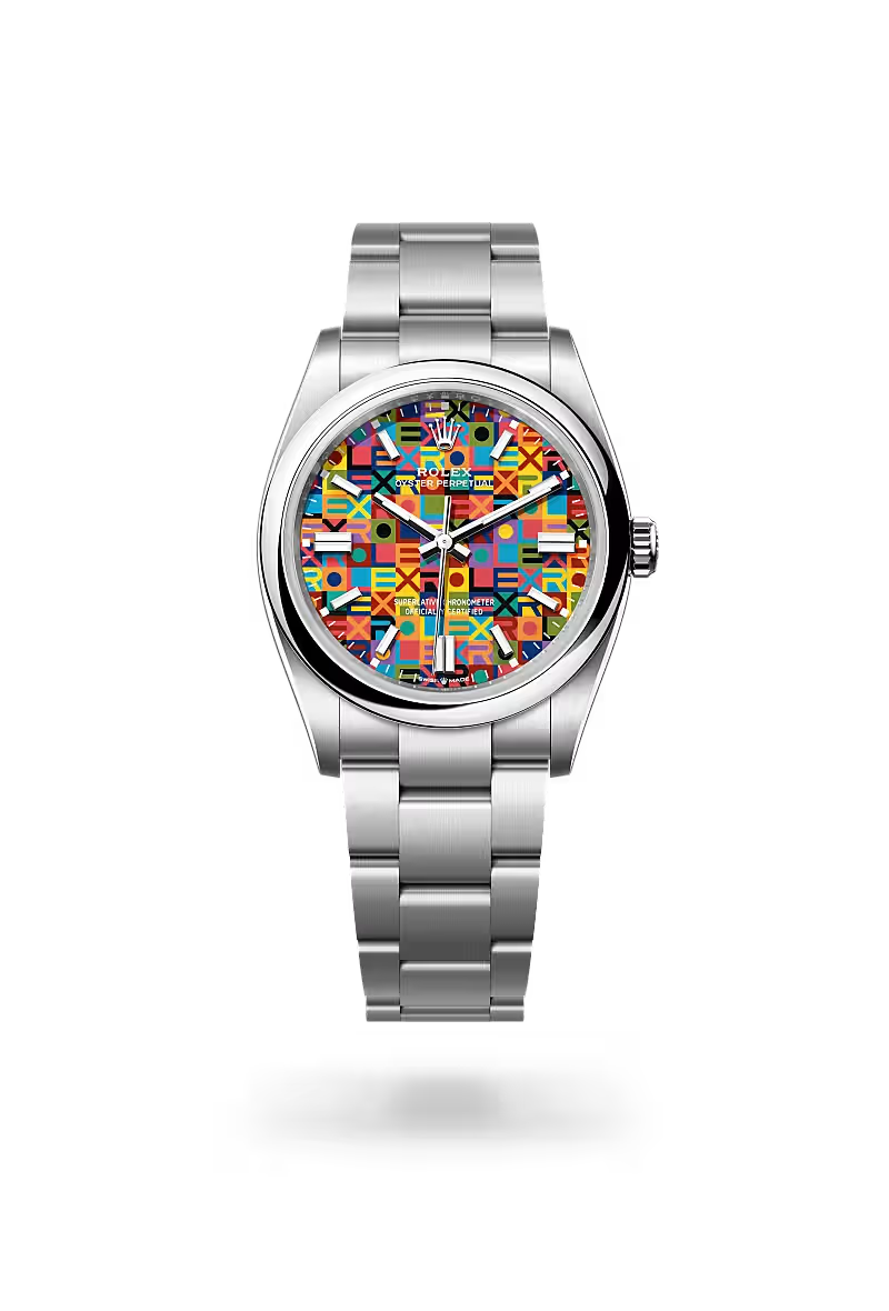 Oyster Perpetual 36 Perpetual Celebration Dial Stainless Steel Watch