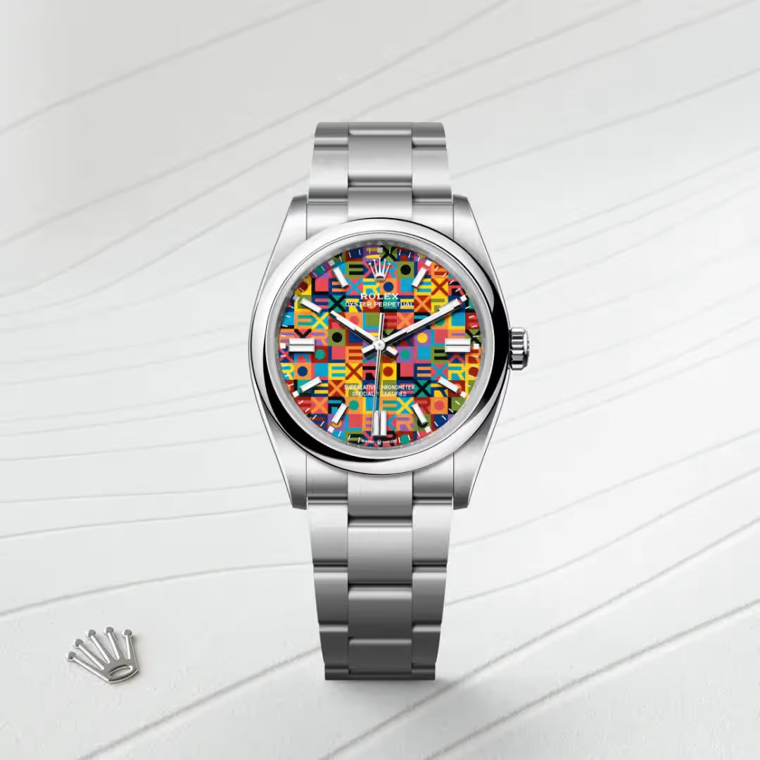 Oyster Perpetual 36 Perpetual Celebration Dial Stainless Steel Watch