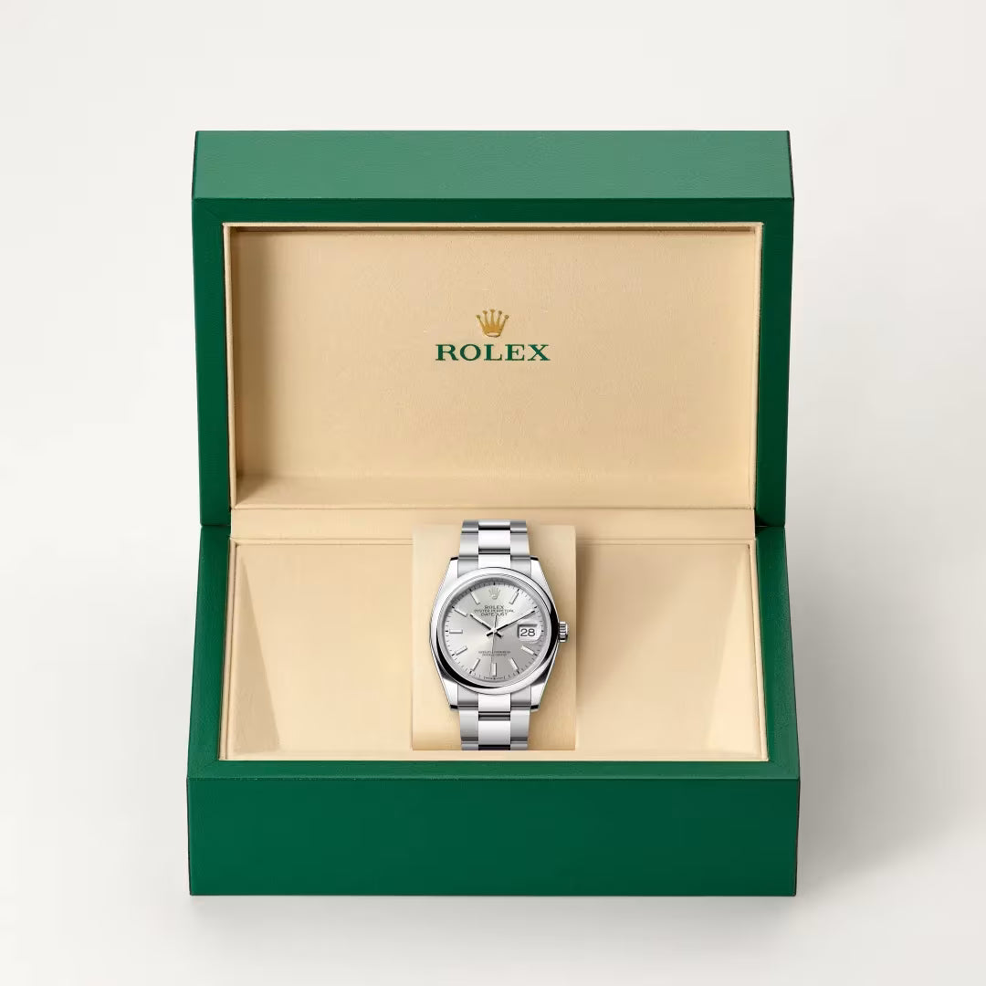 Datejust 36 Silver Dial Smooth Bezel Watch