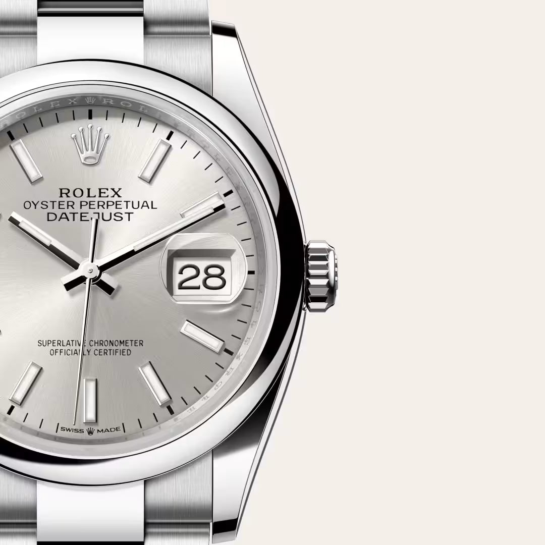 Datejust 36 Silver Dial Smooth Bezel Watch