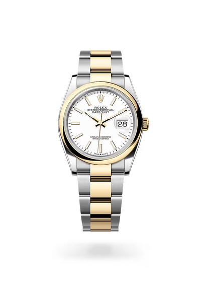 Datejust 36 White Dial Gold & Silver Two-Tone Luxury Watch