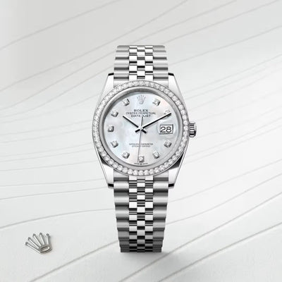 Datejust 36 Mother of Pearl Diamond Bezel Watch