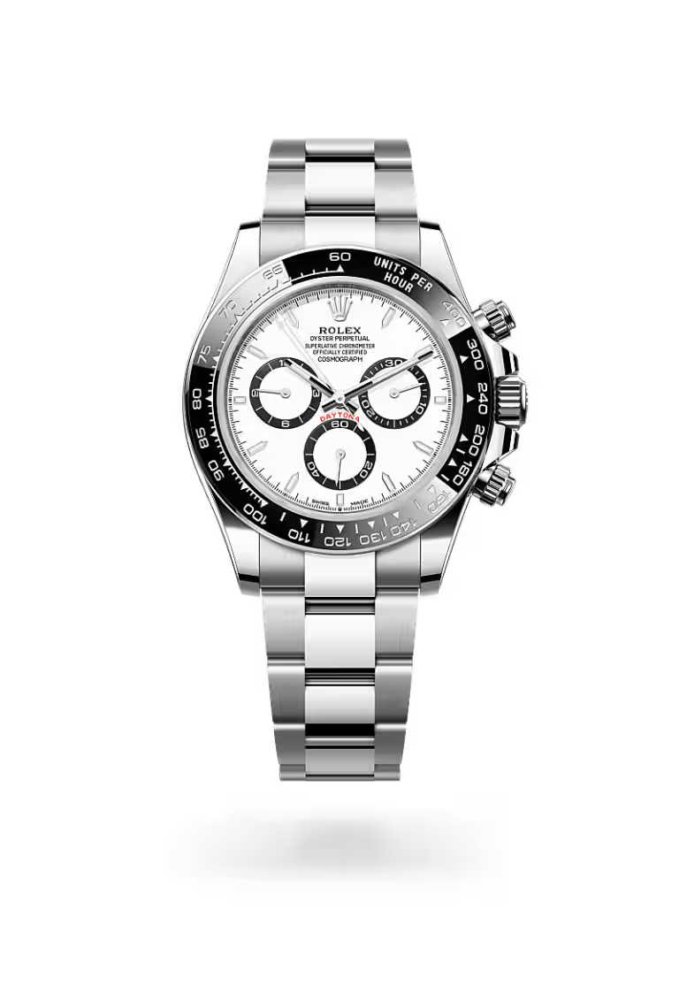 White Panda Steel Chronograph Watch