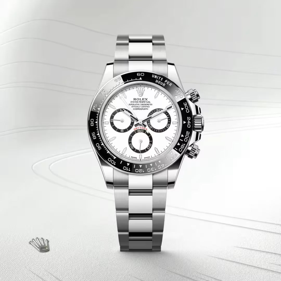 White Panda Steel Chronograph Watch