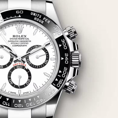 White Panda Steel Chronograph Watch