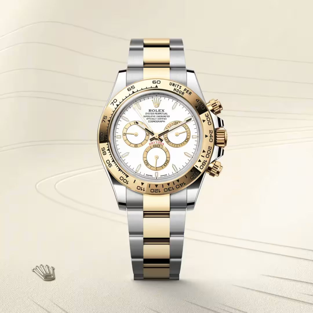 Two-Tone White Gold Chronograph Watch