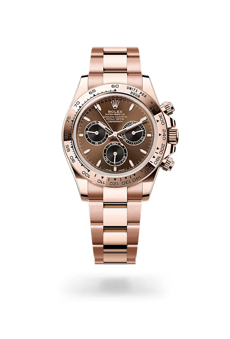 Rose Gold Chocolate Chronograph Watch