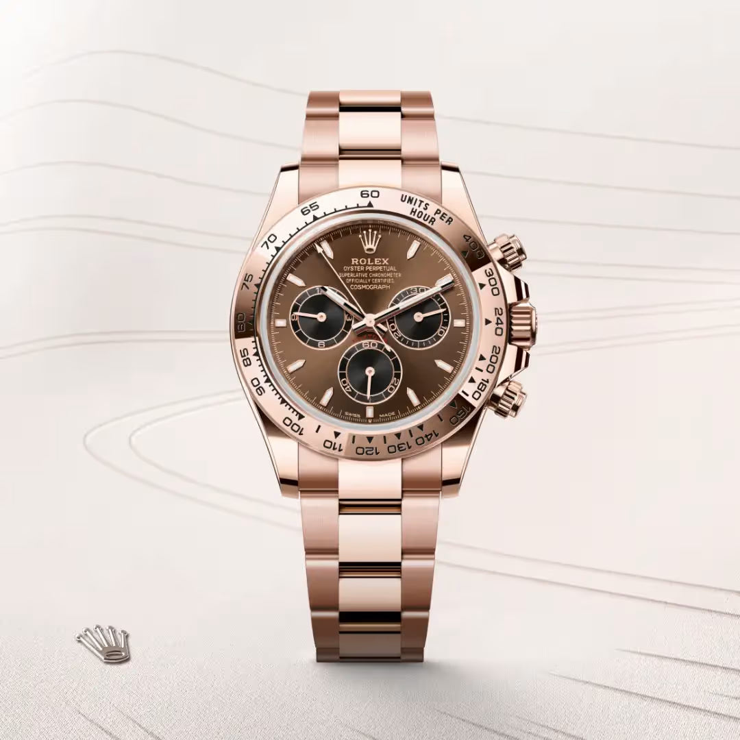 Rose Gold Chocolate Chronograph Watch