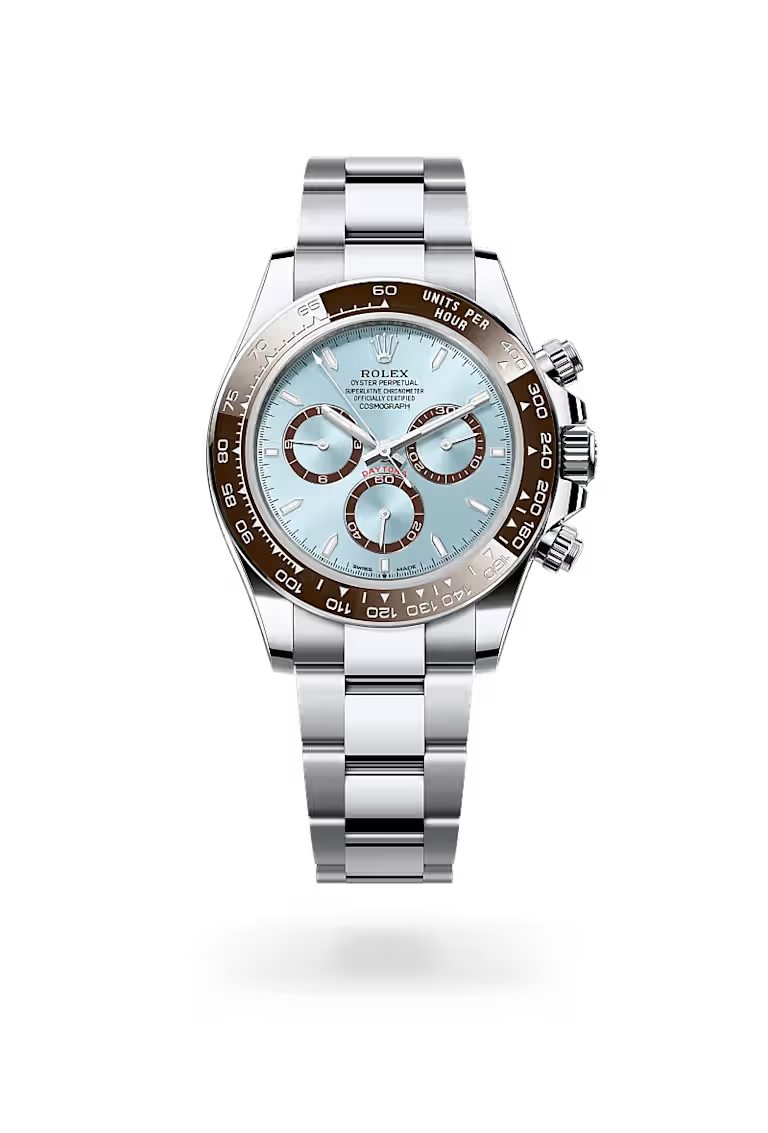 Luxury Ice Blue Chronograph Watch
