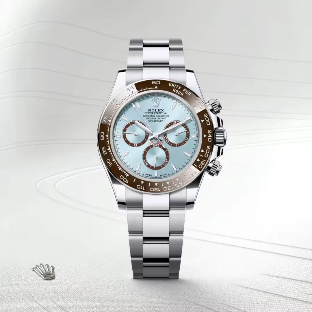Luxury Ice Blue Chronograph Watch