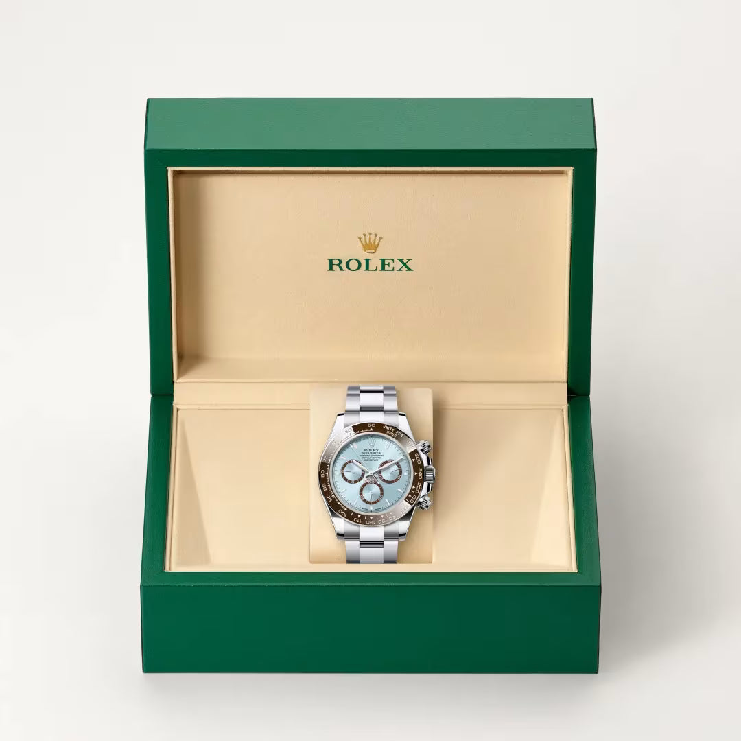 Luxury Ice Blue Chronograph Watch