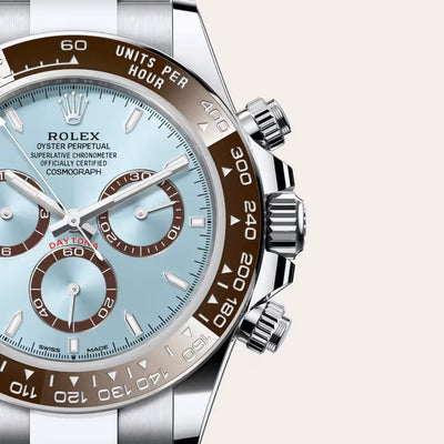Luxury Ice Blue Chronograph Watch