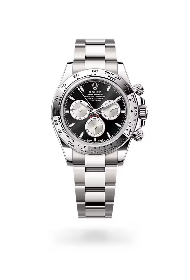 Black Steel Panda Chronograph Watch