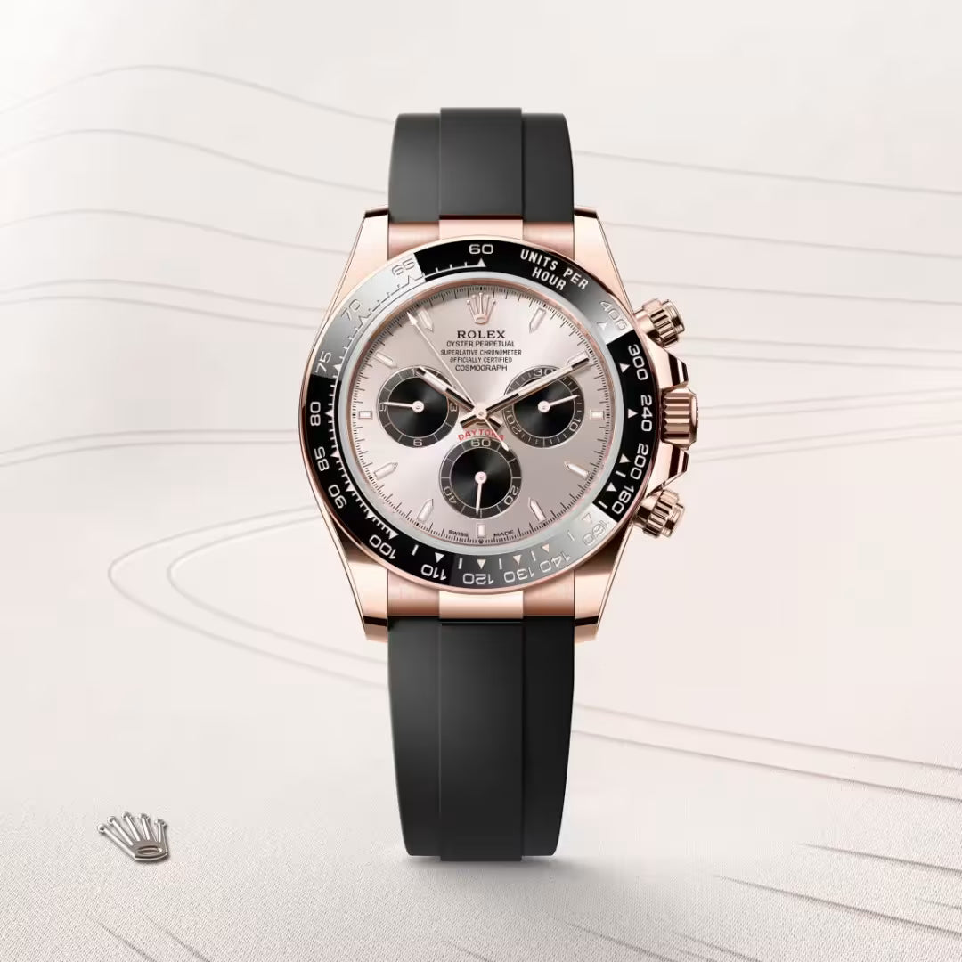 Rose Gold Oysterflex Chronograph Watch