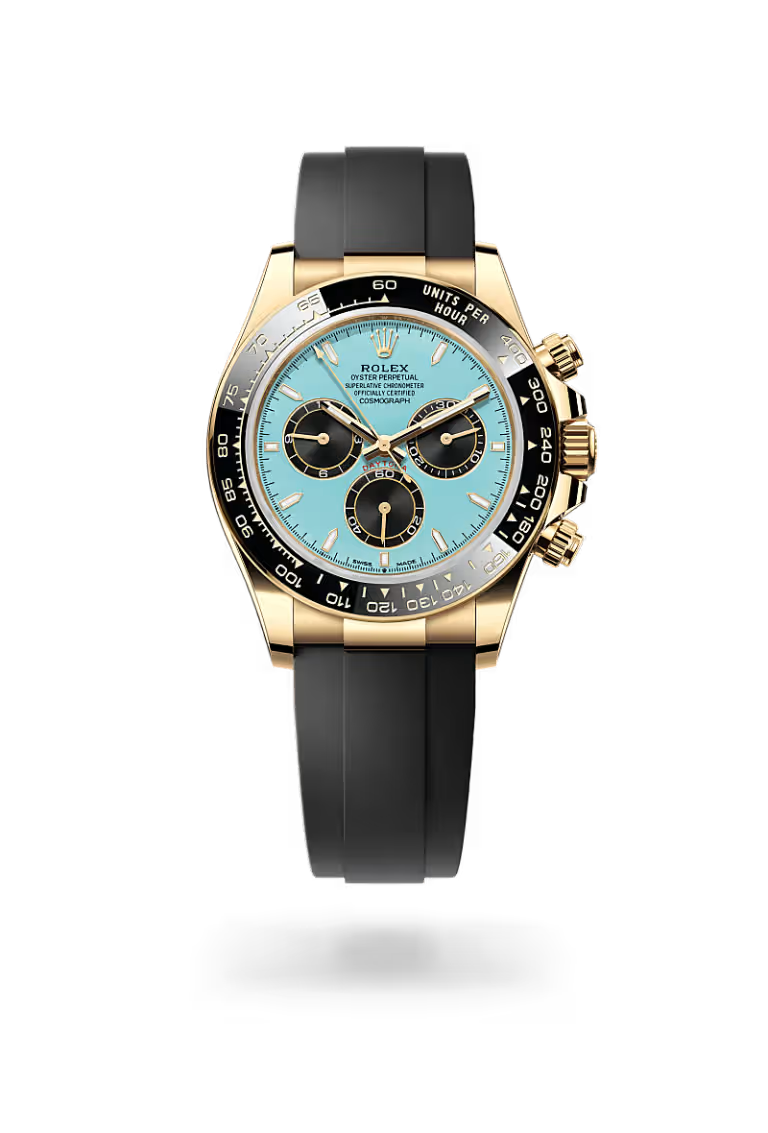 Ice Blue Gold Racing Chronograph Watch