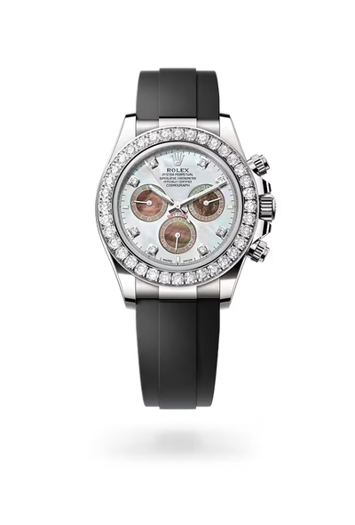 Diamond White Pearl Chronograph Watch