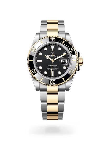 Prestige Black Dial Two-Tone Watch