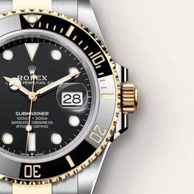 Prestige Black Dial Two-Tone Watch