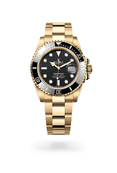 Submariner Date 41mm Black Dial Yellow Gold Watch