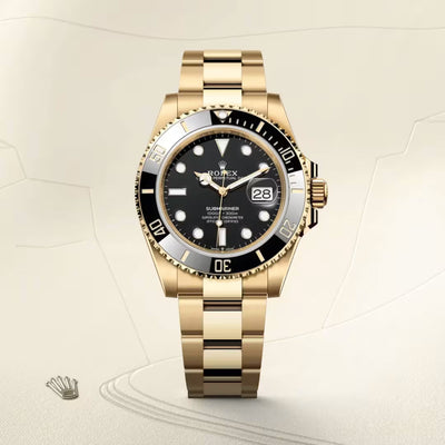 Submariner Date 41mm Black Dial Yellow Gold Watch