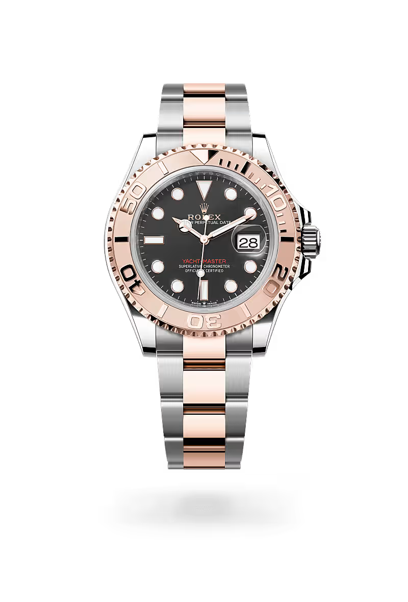 Yacht-Master 40 Everose Rolesor Black Dial Oyster Bracelet